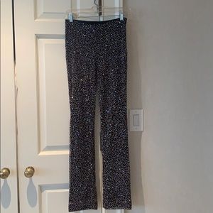 Nicole Miller Black sequin pants Size 0